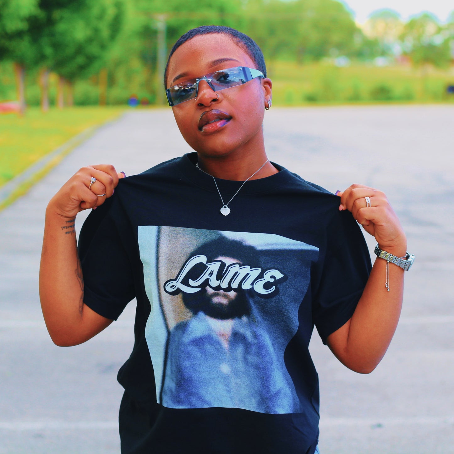 "In The Band" Lame Tee